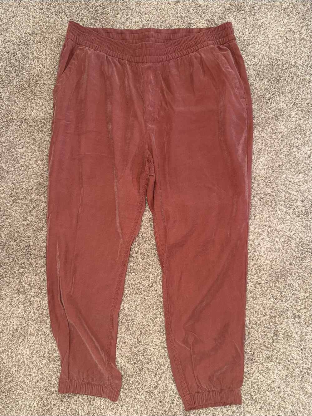 Old Navy Brick Red Corduroy Joggers